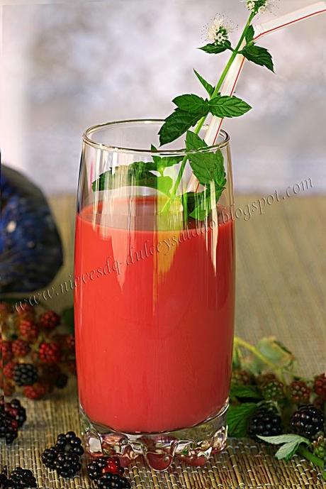 LECHE DE AVENA CON MORAS