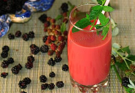 LECHE DE AVENA CON MORAS