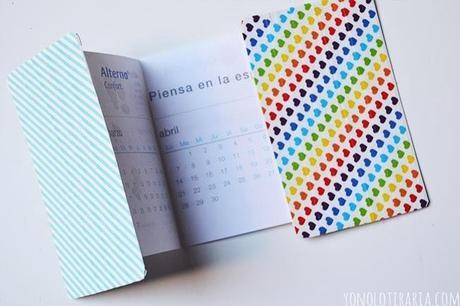 Agenda de bolsillo con Washi