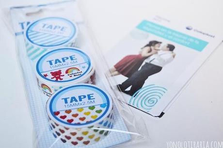 Agenda de bolsillo con Washi