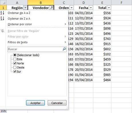filtros en excel 05 Filtros Automáticos en Excel