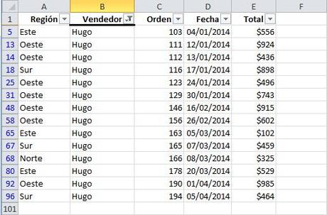 filtros en excel 04 Filtros Automáticos en Excel