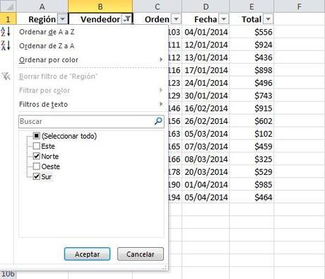 filtros en excel 05 Filtros Automáticos en Excel