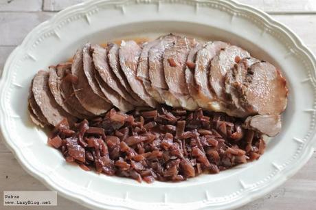 Rabillo de ternera guisado en vino. Receta