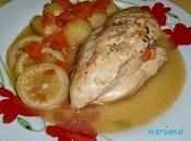 Pechugas pollo tomillo limón