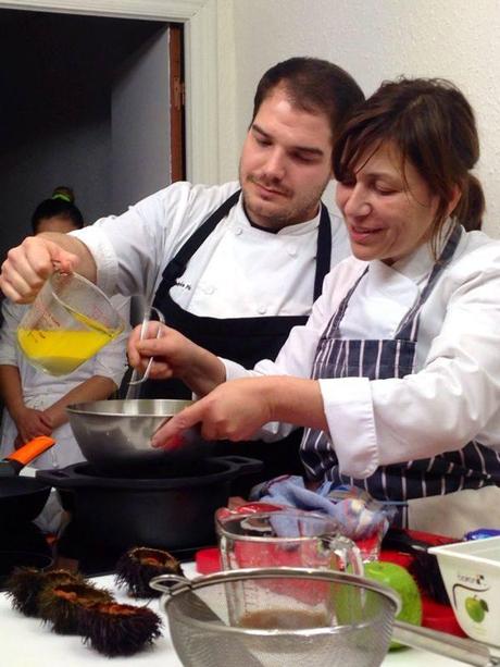 SOUFFLE Y TIERRA DE AVELLANAS CON HELADO DE NATA