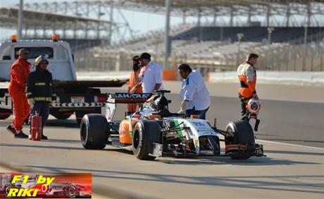 ULTIMO DIA DE LA PRETEMPORADA 2014 DE F1 LLENO DE BANDERAS ROJAS Y FALLOS MECANICOS