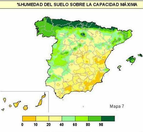 La península se recupera parcialmente de la sequía del otoño