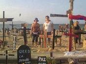 Colocan cruces playas Venezuela: protestas carnaval