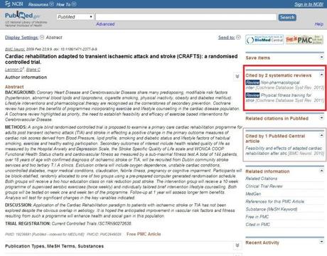 PubMed – los ensayos clinicos enlazan con las revisiones sistematicas.