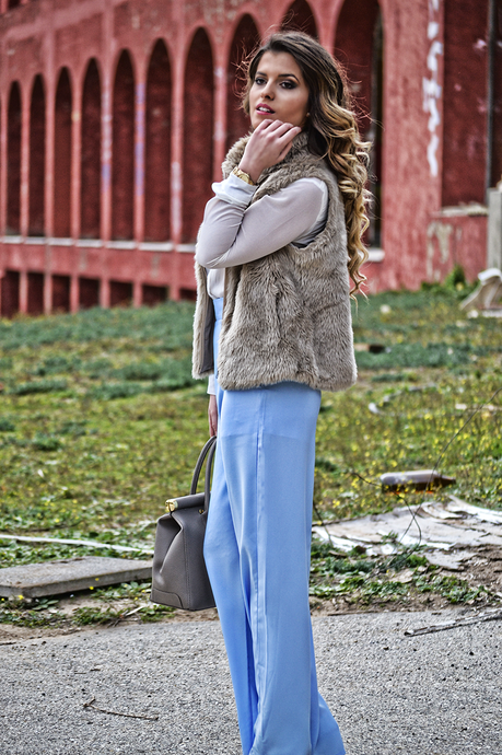 BABY BLUE PALAZZO PANTS