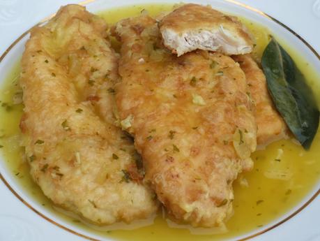 Filetes de pechuga en salsa olla GM