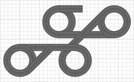 Montaje nº 70. Circuito de las 88 pistas curvas.