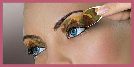 7 camouflage SOMBRAS de ojos con pegatinas