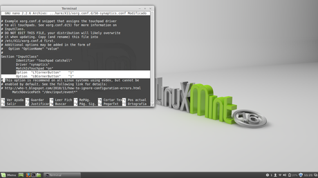 Configurar Click izquierdo Synaptics TouchPad en Linux Mint