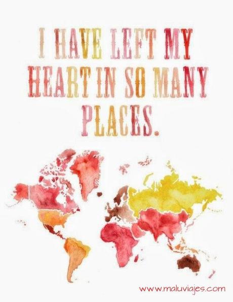 i have left my heart places
