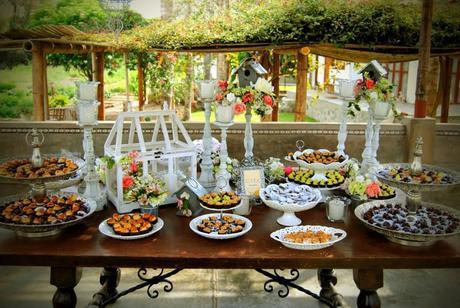 Decoración boda vintage, candy bar