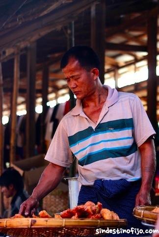 mercado en Burma