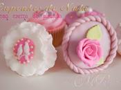 Cupcakes nata crema piruleta vintage