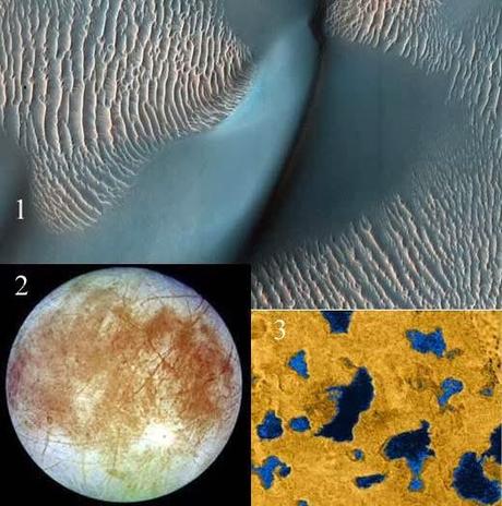 LOS GIGANTESCOS OCÉANOS DE  LA LUNA TITÁN Y EUROPA