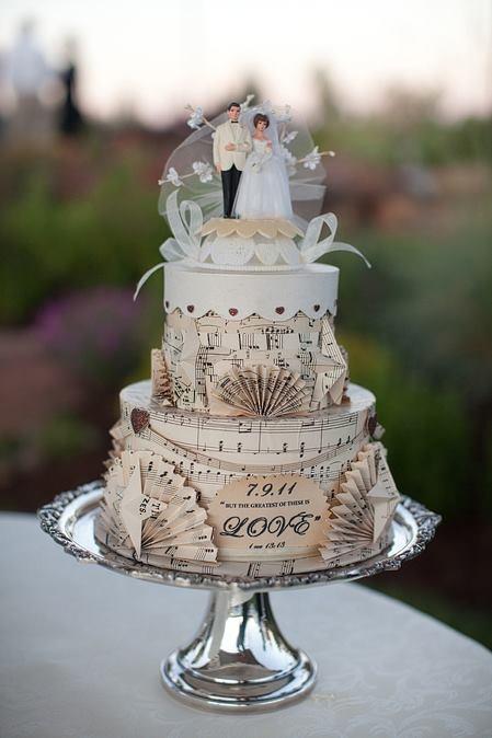 tarta nupcial boda musical