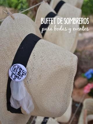 ¡Buffet de sombreros para bodas y eventos!