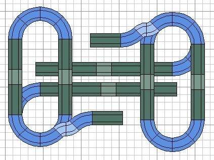 Montaje nº 53. Laberinto de 4 plantas y 35m. de cuerda en 2,90 x 1,80