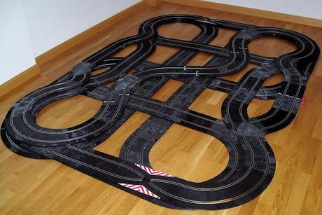 Montaje nº 53. Laberinto de 4 plantas y 35m. de cuerda en 2,90 x 1,80