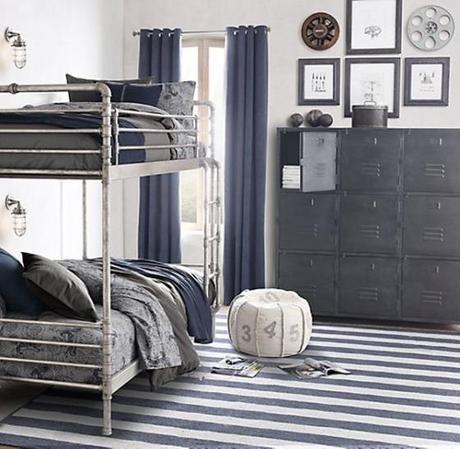 Taquillas vintage en la decoración escandinava armarios-taquillas-13