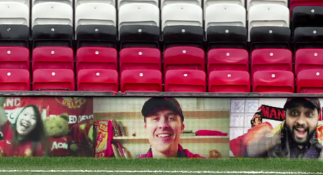 Las vallas publicitarias de Old Trafford se convertirán en webcams en directo