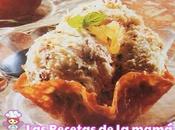 Receta Cestitos pasta acaramelada