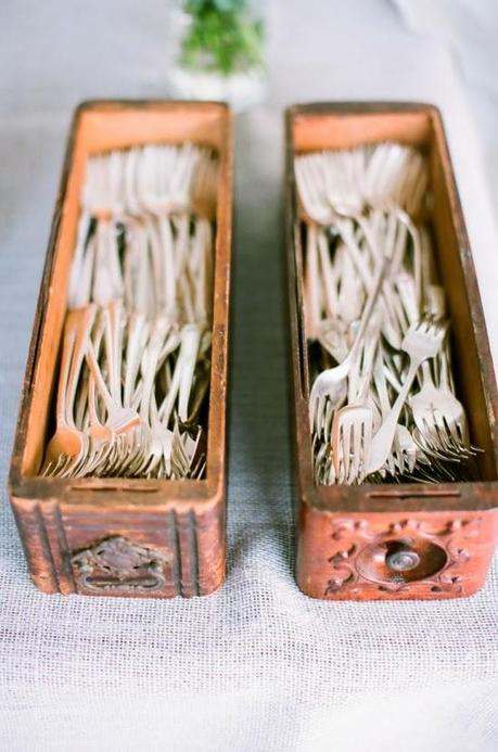 Cajones antiguos para bodas rústicas o vintage