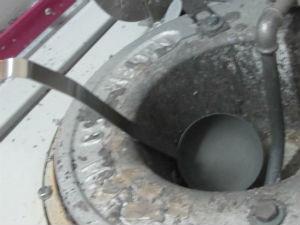 Crisol para fundir el metal