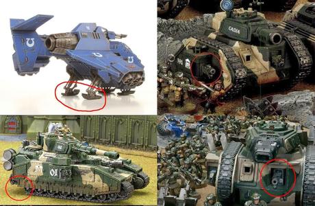 Bolters pesados al revés,faltan cadenas...así se muestran las figuras de GW en sus productos