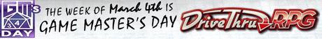4 de Marzo,día del Game Master en Drive Thru RPG:30% de dto en pdfs de WW