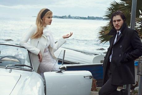peter lindbergh photographs7 Lara Stone + Kit Harington Cozy Up for Vogue Spread by Peter Lindbergh