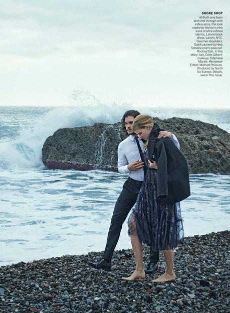 peter lindbergh photographs6 Lara Stone + Kit Harington Cozy Up for Vogue Spread by Peter Lindbergh