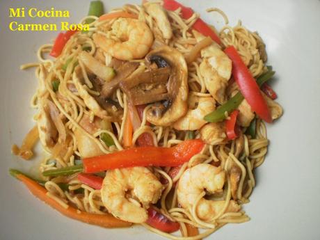 FIDEOS ESTILO SINGAPUR