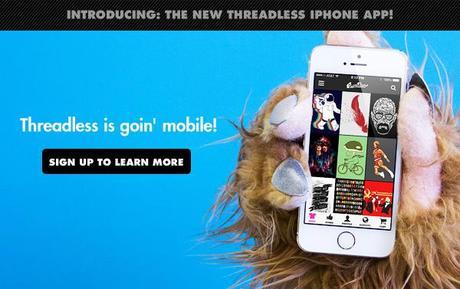 Threadless lanza app para iPhone y Android