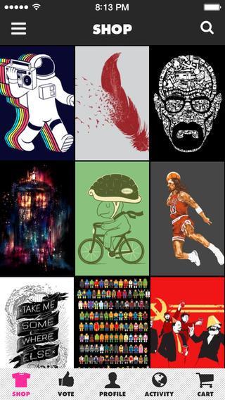 Threadless lanza app para iPhone y Android