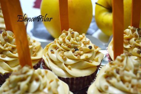 Cupcakes de manzanas de caramelo (jugosos por dentro y con un punto crujiente por fuera) y ¡¡¡MI 4º PREMIO!!!!