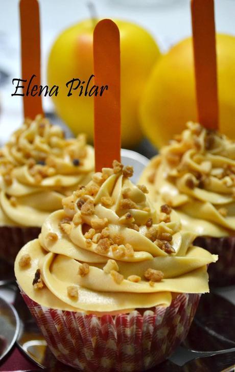 Cupcakes de manzanas de caramelo (jugosos por dentro y con un punto crujiente por fuera) y ¡¡¡MI 4º PREMIO!!!!