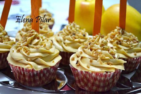 Cupcakes de manzanas de caramelo (jugosos por dentro y con un punto crujiente por fuera) y ¡¡¡MI 4º PREMIO!!!!