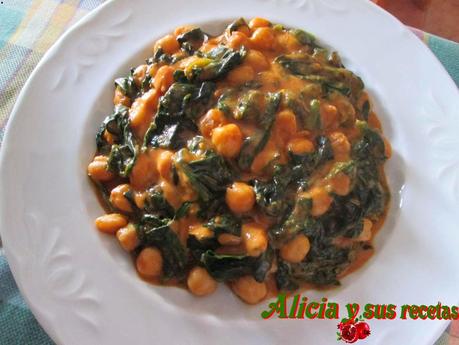 GARBANZOS CON ESPINACAS