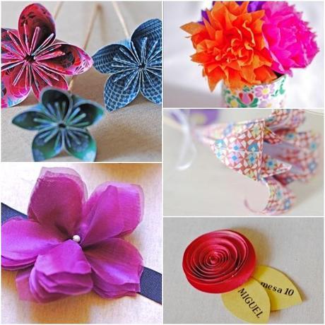 DIY. Paper and fabric flowers DIY. Paper and fabric flowers