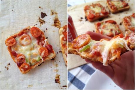 Pizzas de pan de molde (paso a paso) cats9
