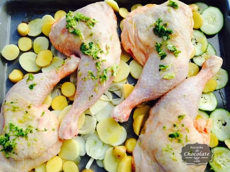 Asado de Pollo al Limón  y Perejil