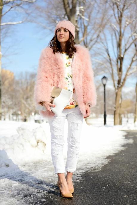TRENDS; WHITE JEANS.-