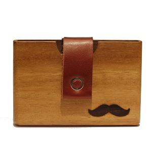 howallet marron Alma de madera