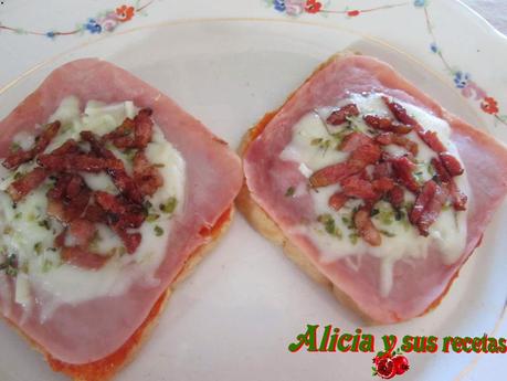 PIZZETAS DE PAN DE MOLDE